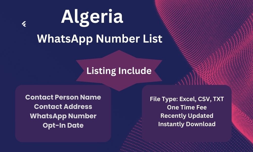 Algeria whatsapp number list