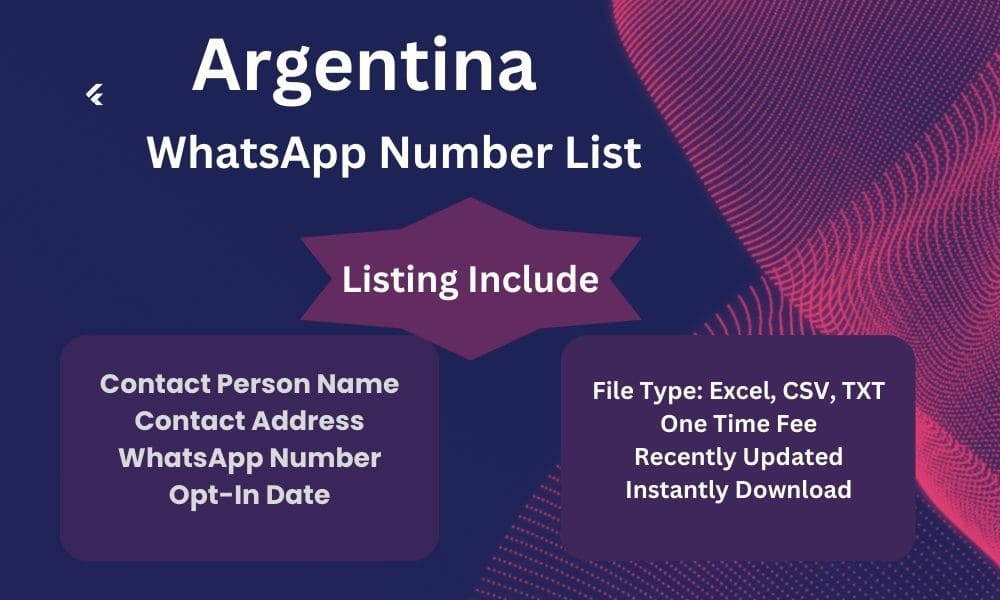 Argentina whatsapp number list