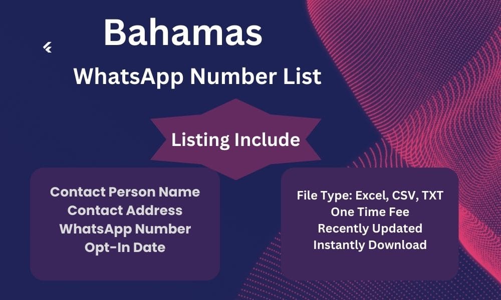 Bahamas whatsapp number list