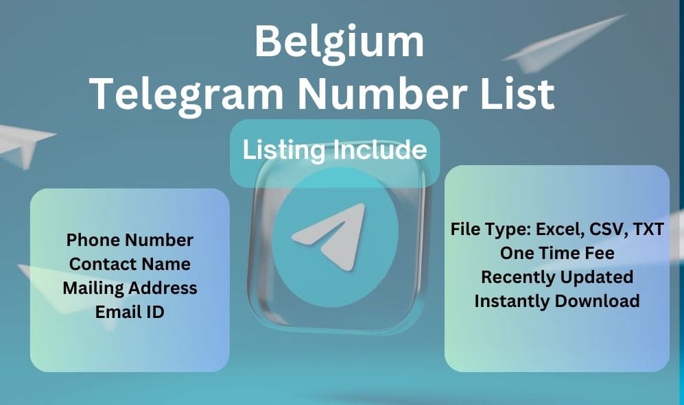 Belgium telegram number list