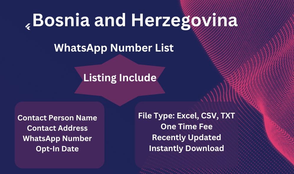 Bosnia and Herzegovina whatsapp number list