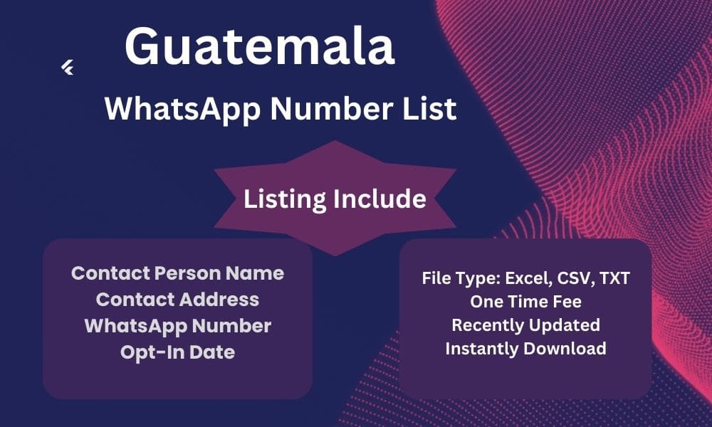 Guatemala whatsapp number list