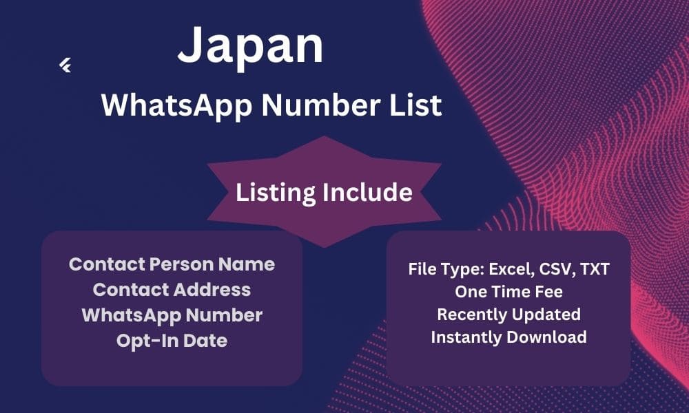 Japan whatsapp number list