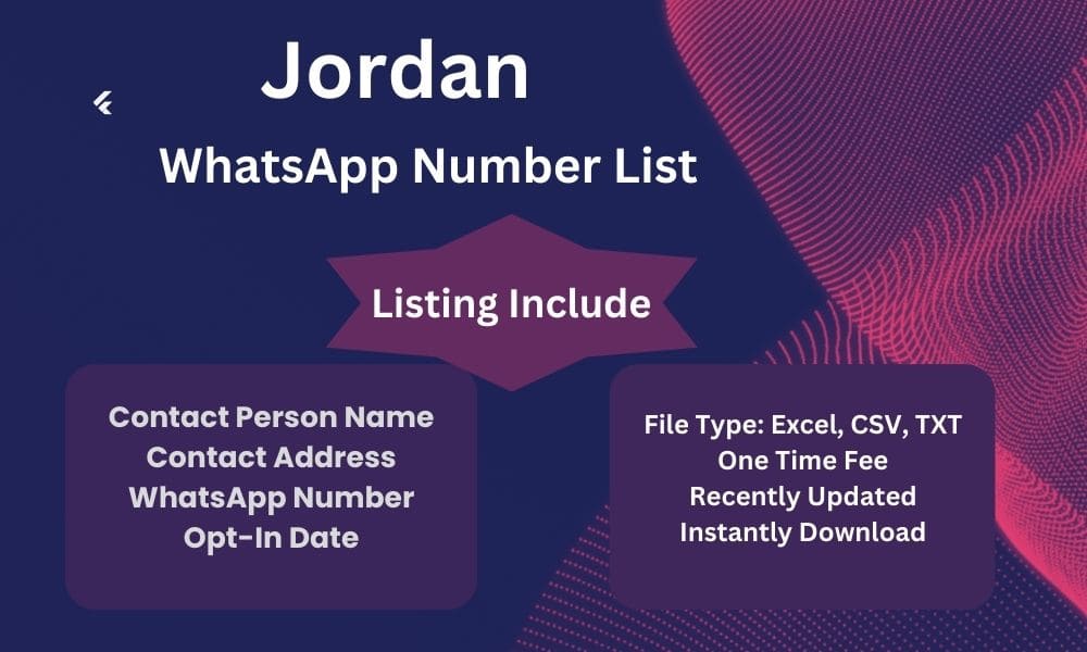 Jordan whatsapp number list