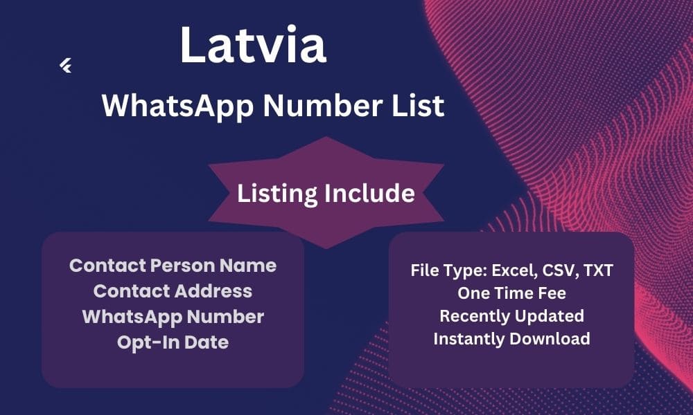 Latvia whatsapp number list