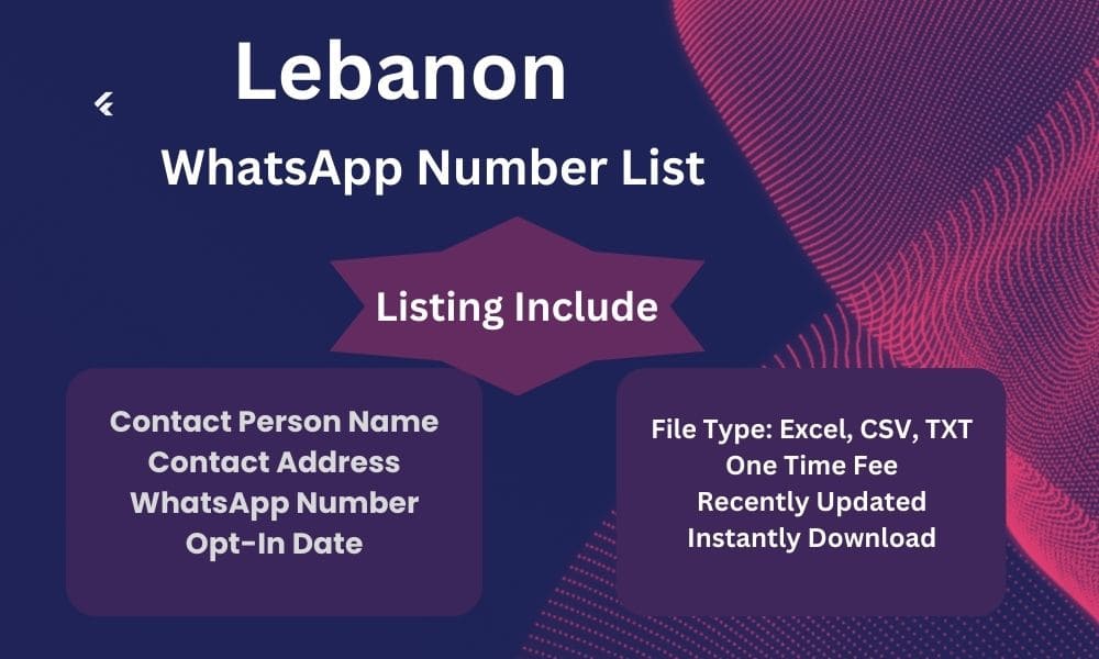 Lebanon whatsapp number list