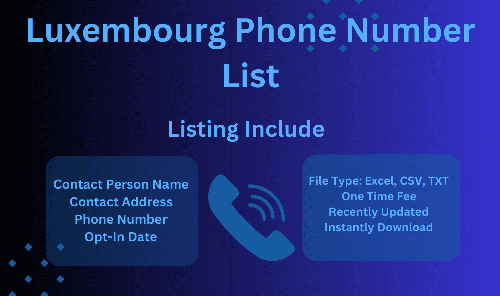 Luxembourg phone number list