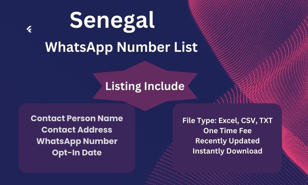 Senegal whatsapp number list