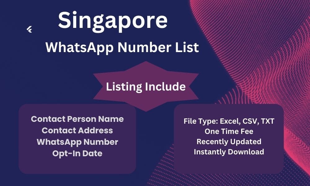 Singapore whatsapp number list