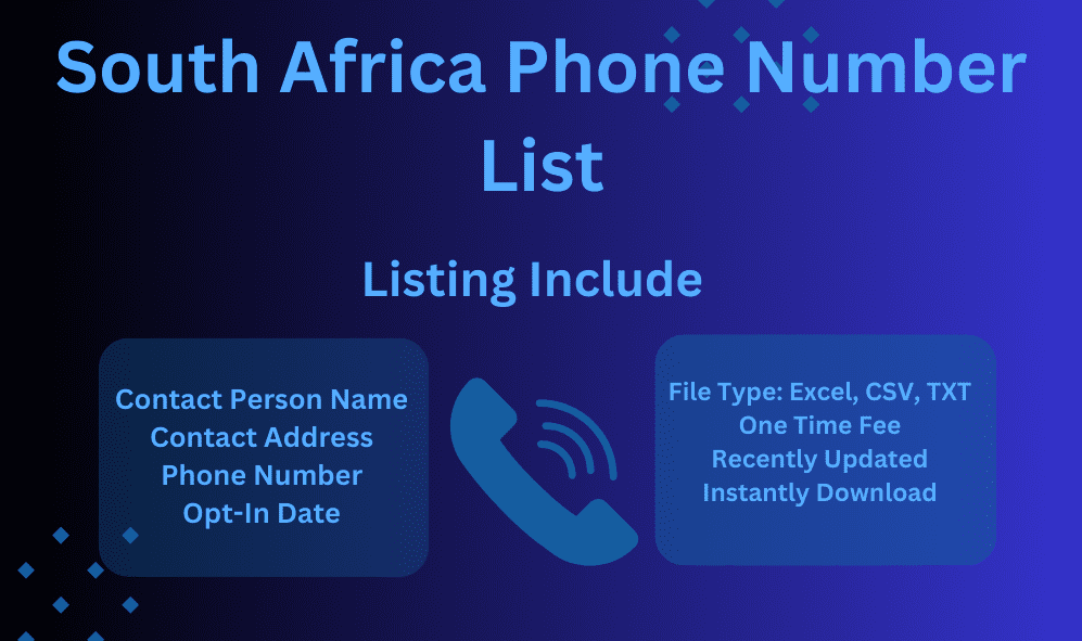 South Africa phone number list