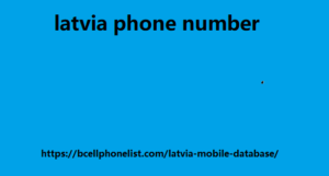 latvia phone number