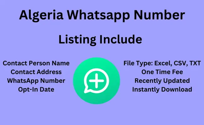 Algeria whatsapp number