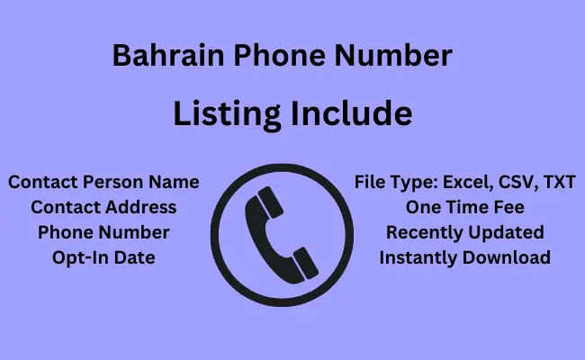 Bahrain phone number