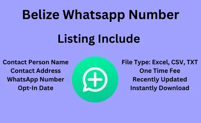 Belize whatsapp number