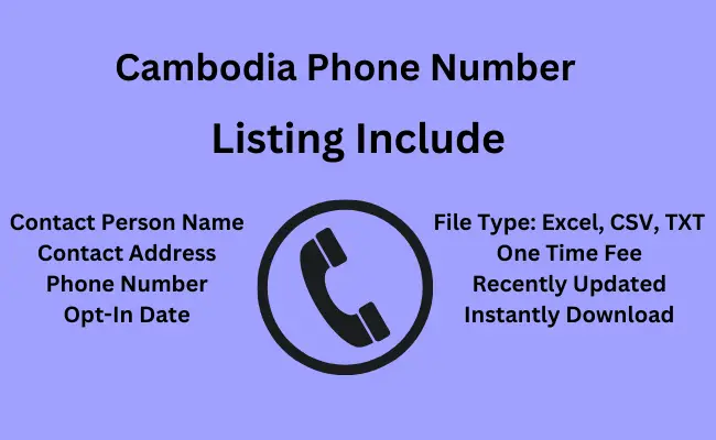 Cambodia phone number