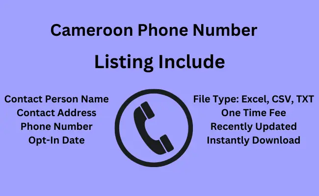 Cameroon phone number