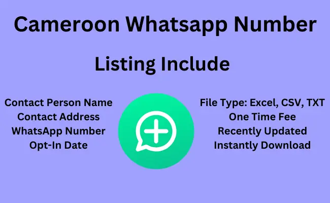 Cameroon whatsapp number