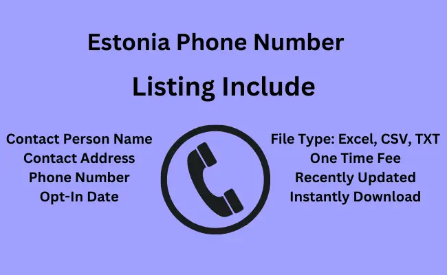 Estonia phone number