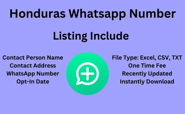 Honduras whatsapp number