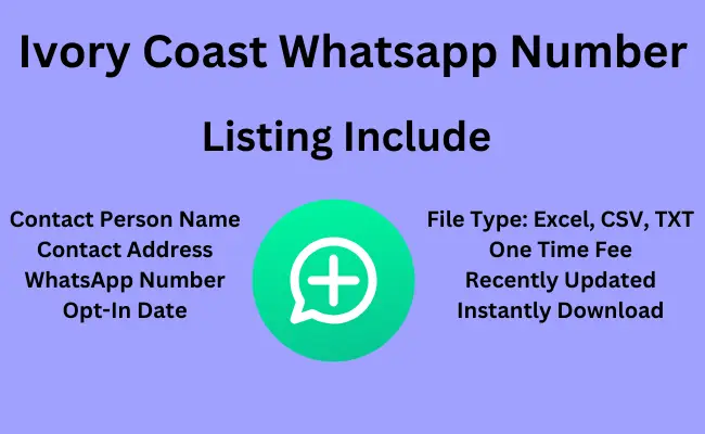 Ivory Coast whatsapp number