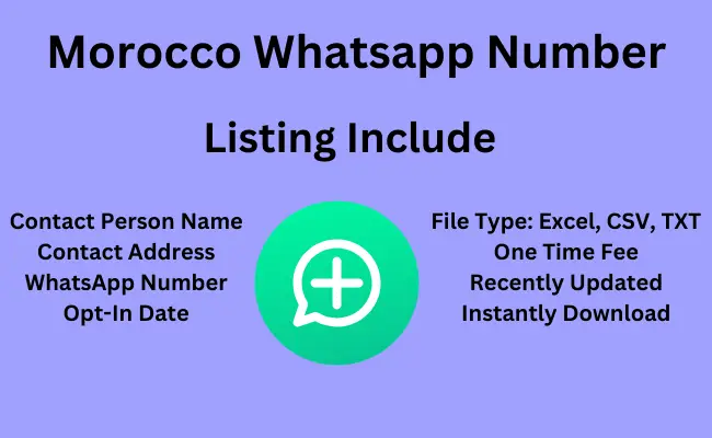 Morocco whatsApp number