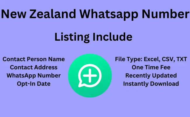 New Zealand whatsApp number
