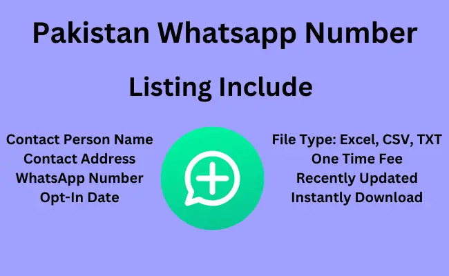 Pakistan whatsApp number