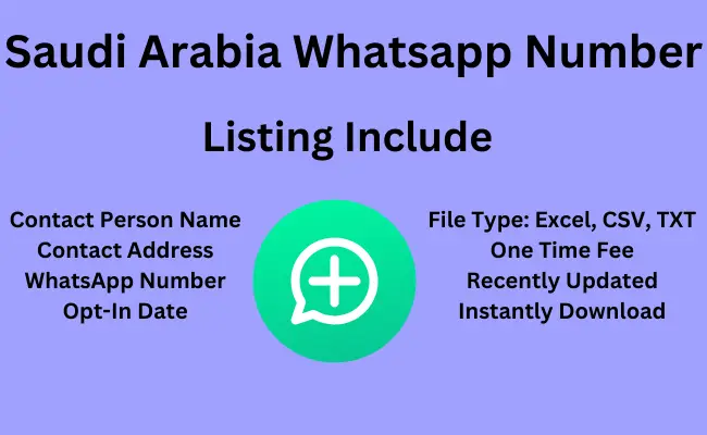 Saudi Arabia whatsApp number