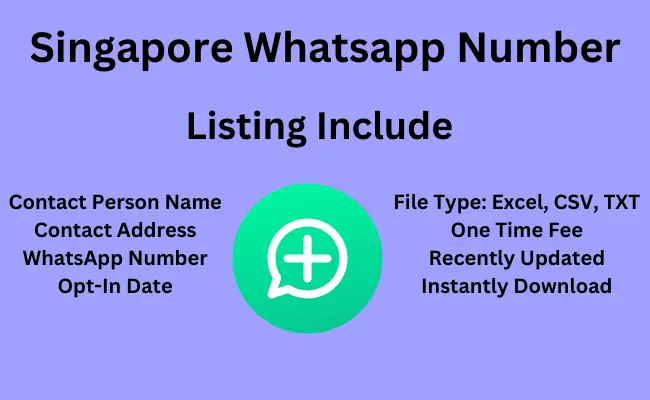 Singapore whatsApp number