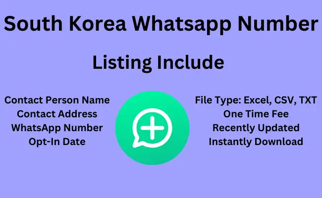 South Korea whatsApp number
