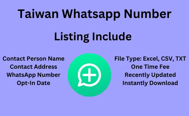 Taiwan whatsApp number