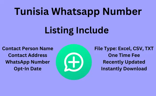 Tunisia whatsApp number